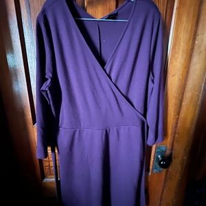 Lands End Knit XL(18)  Wrap Dress
